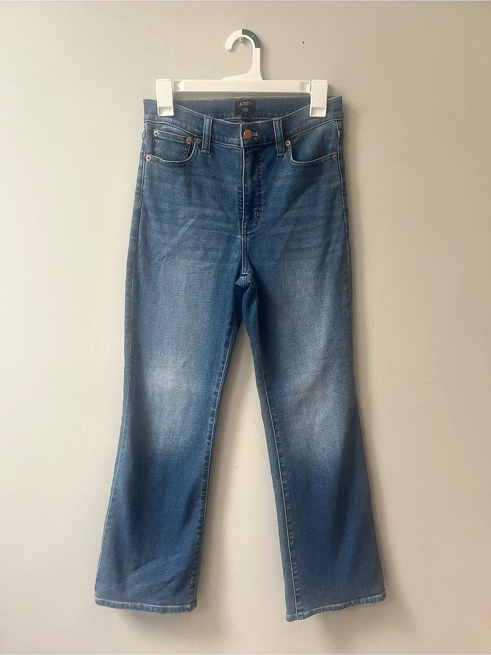J.Crew Ankle Flare Jean Jeans Waist 26 Blue